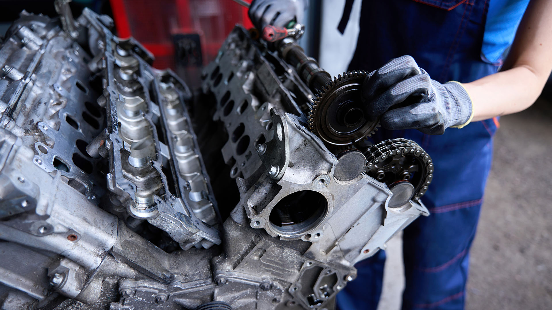 Auto mit Motorschaden